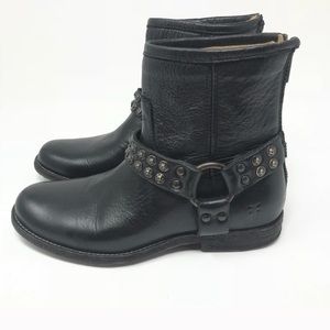 Frye Phillip Studded Harness Short Boots